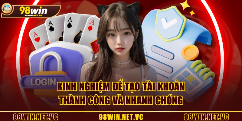 Kinh nghiệm để tạo tài khoản thành công và nhanh chóng